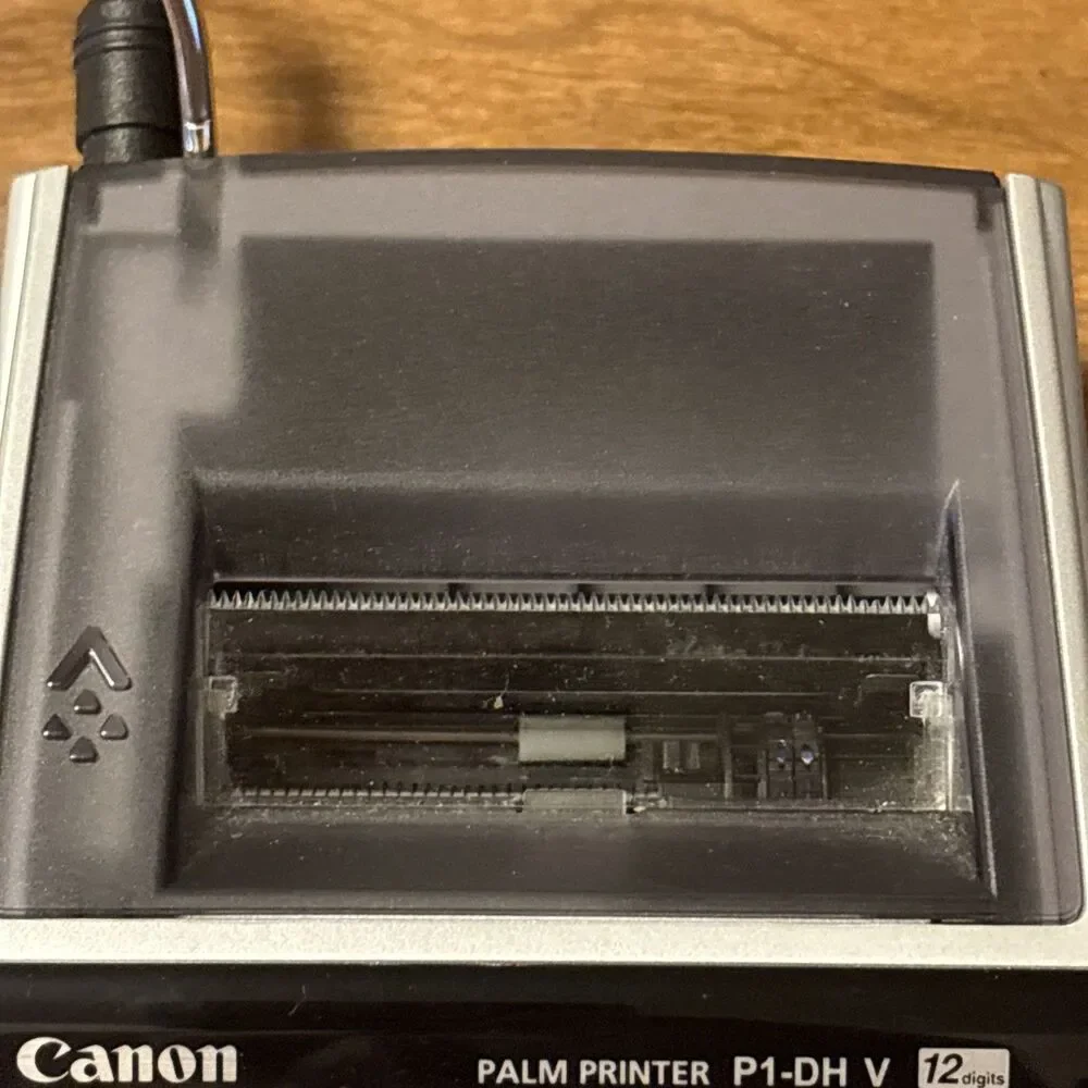 Canon Palm Printer P1-DH V 12 Digits Receipt Printing Calculator With Adapter